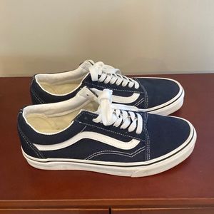 Navy Vans Skate Shoes Men’s 7.5/Ladies size 9